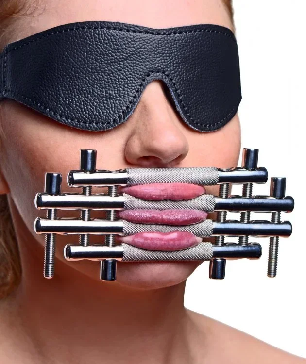 Edelstahl Käfig für Lippen und Zunge