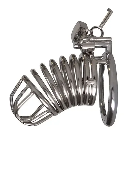 Edelstahl-Keuschheitskäfig für IHN mit 7 Ringen