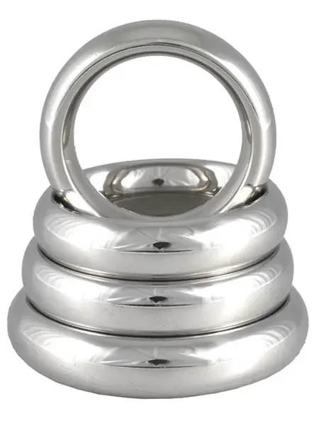 Edelstahl-Penisring Donut, 15mm breit