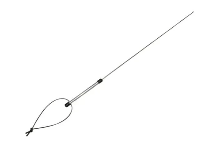 Edelstahl Rohrstock. 3 mm Ø mit Aluminiumgriff