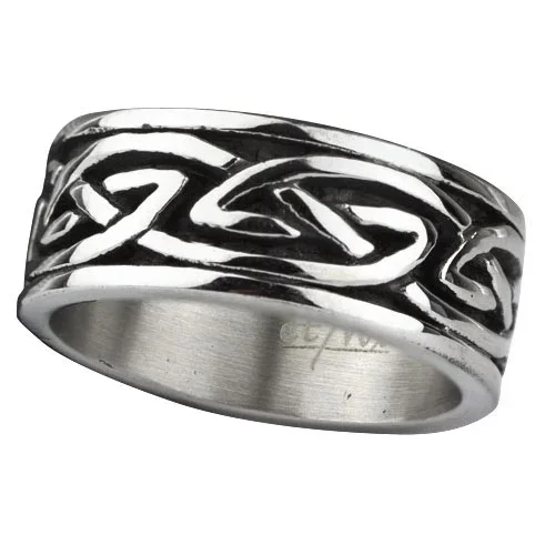 Edelstahlring keltisches Design