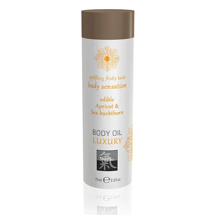 Edles essbares Massageöl Apricot & Sea buckthorn