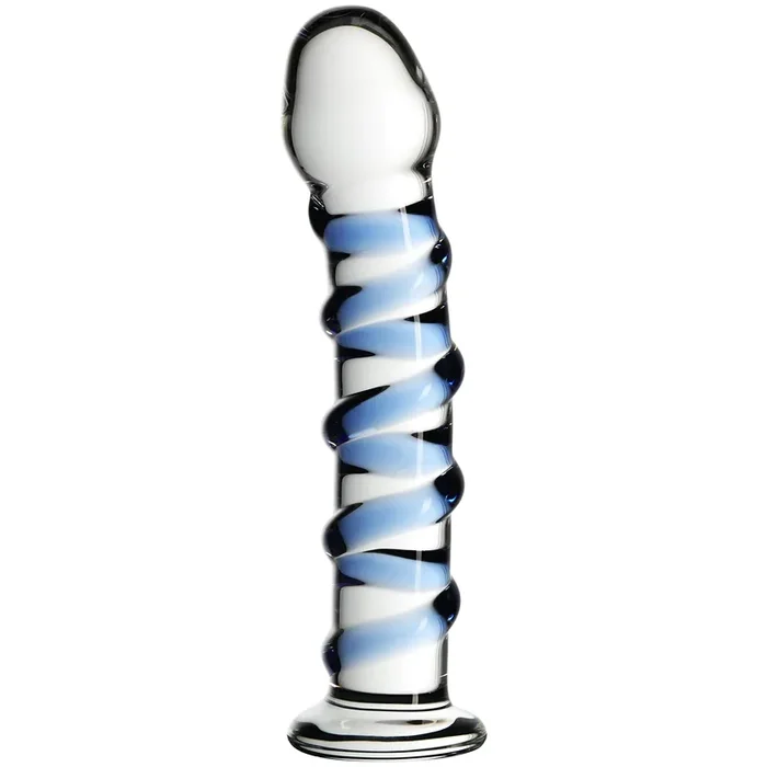 Eiszapfen No. 5 Blauer Glasdildo 17,8 cm