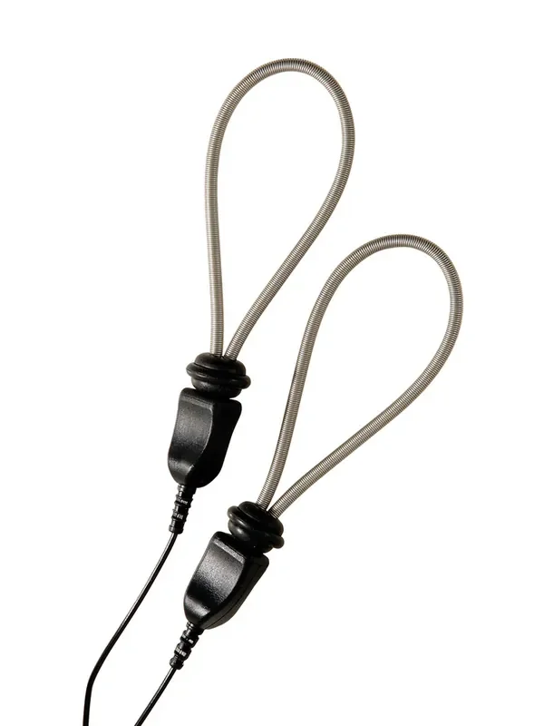 ElectraStim ElectraLoops Metallic Elektro-Penisschlaufen, schwarz/silber