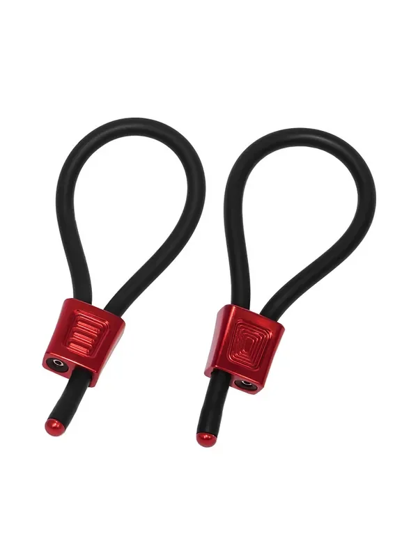 ElectraStim ElectraLoops Prestige Elektro-Penisschlaufen, schwarz/rot