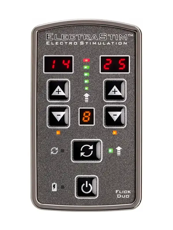 ElectraStim Flick Duo Elektro-Set, schwarz/silber