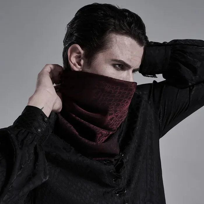 Elegantes Herren-Gothic-Halstuch aus Brokat