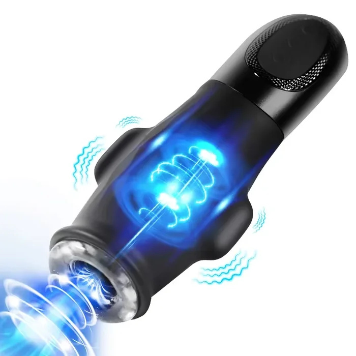 Elektrischer Masturbatorschale Blowjob Sex Machine mit 9 Vibrations & Saugfunktion