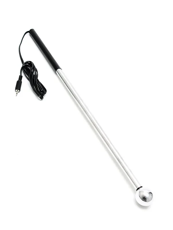 Elektro Sex Long Intruder Aluminium-Stab mit Kugelspitze