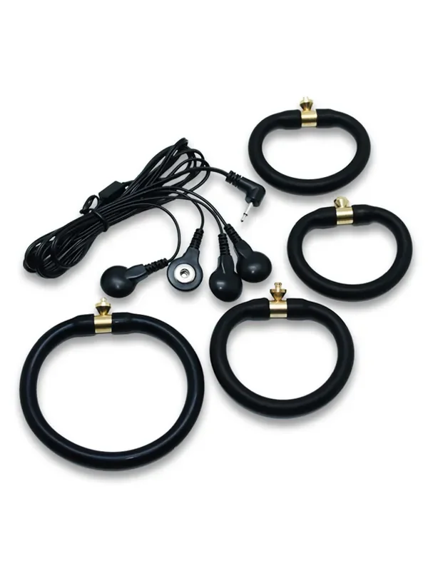 Elektro Sex Penisringe 4er Set, unipolar