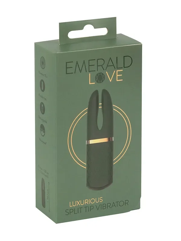Emerald Love Luxuriöser Mini Aufliege-Vibrator, grün