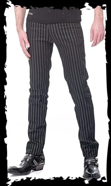 Enge Streifenjeans