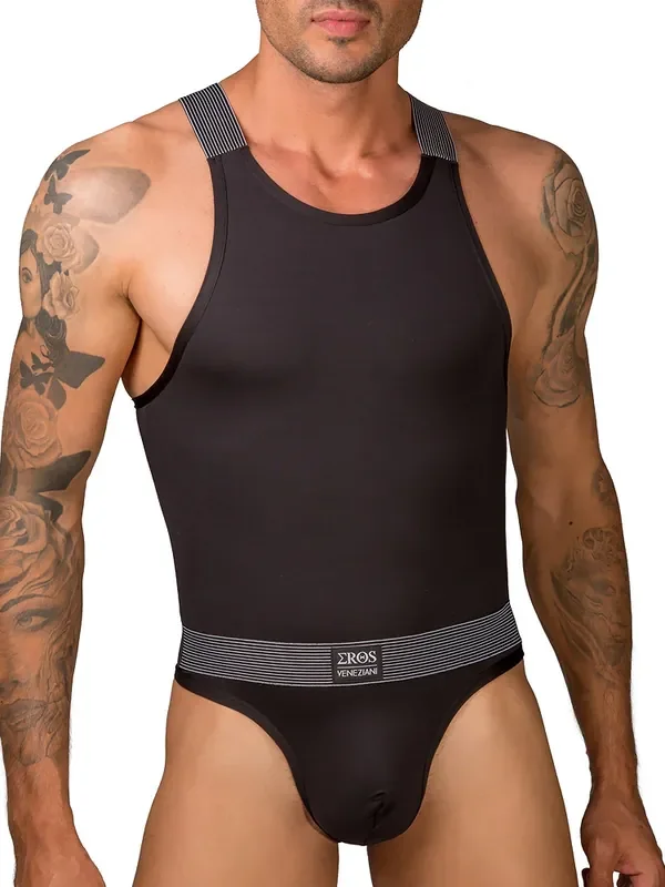 Eros Veneziani Cool Boy Stringbody, schwarz