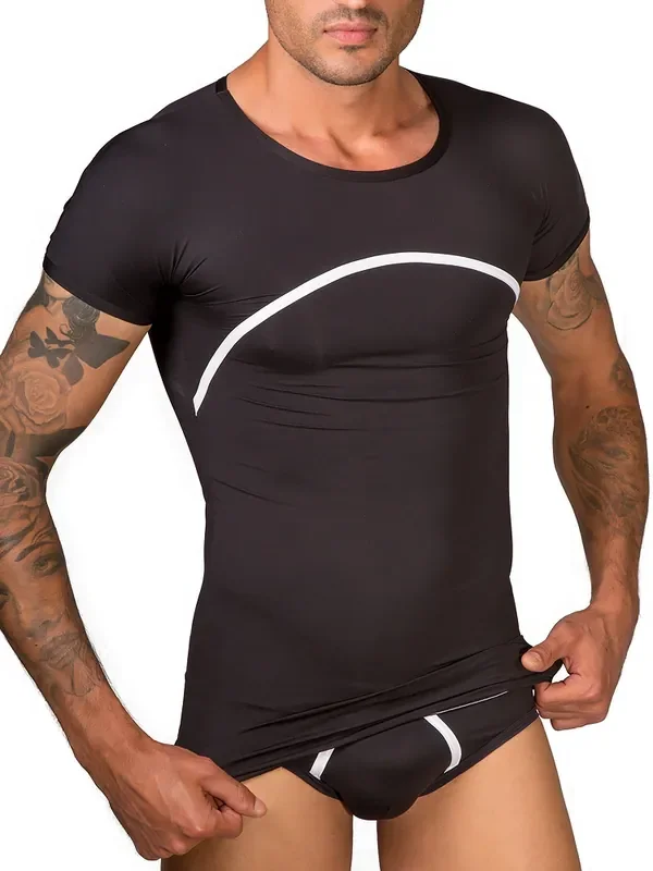 Eros Veneziani Cool Boy T-Shirt, schwarz