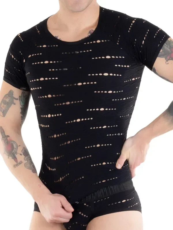 Eros Veneziani Dark Eclipse T-Shirt, schwarz