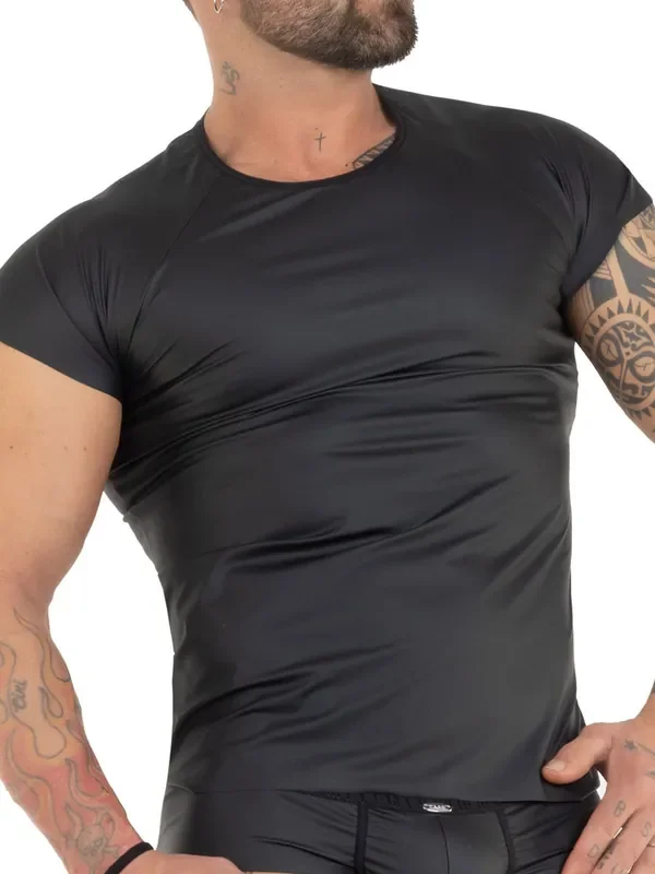 Eros Veneziani Giacomo T-Shirt, schwarz