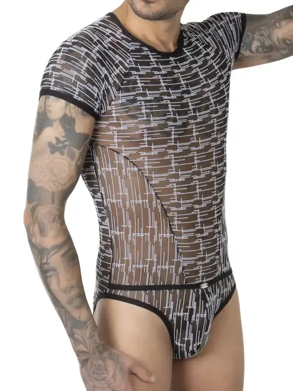 Eros Veneziani Maurizio Body, schwarz/weiß