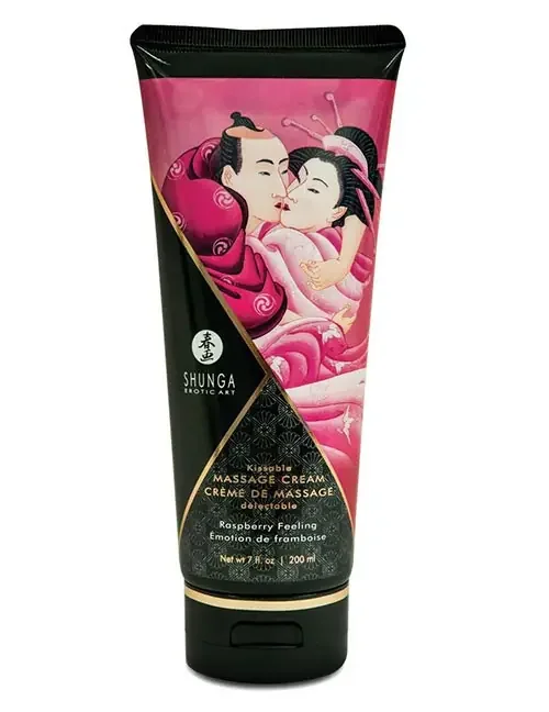 Essbare Massagecreme „Himbeere“, 200ml