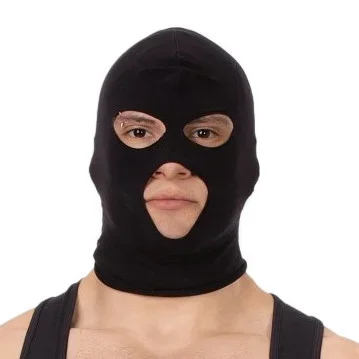 Face Mask Schwarze Kapuze