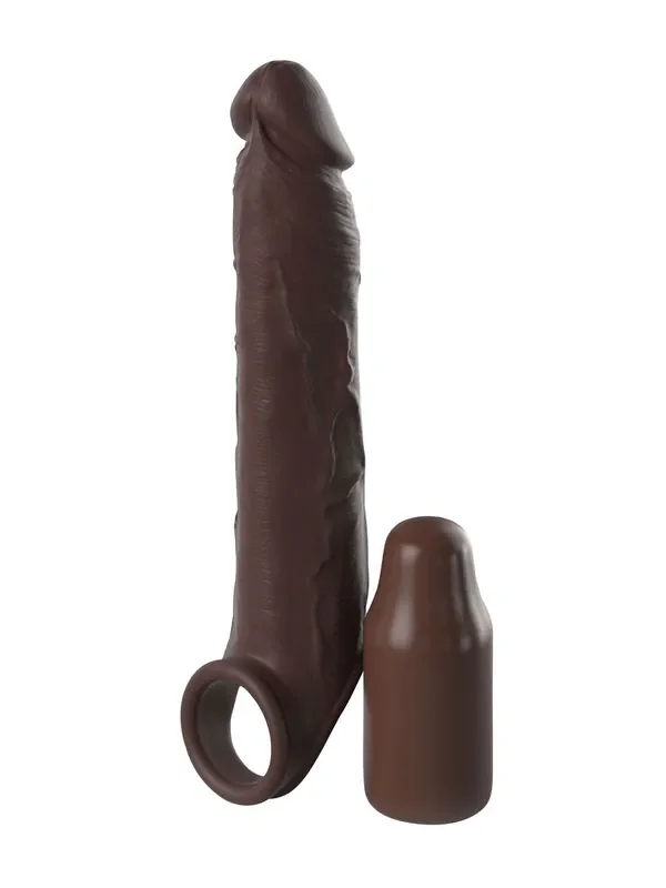 Fantasy X-tensions 3‘‘ Silicone Penishülle mit Hodenring, hautfarben dunkel
