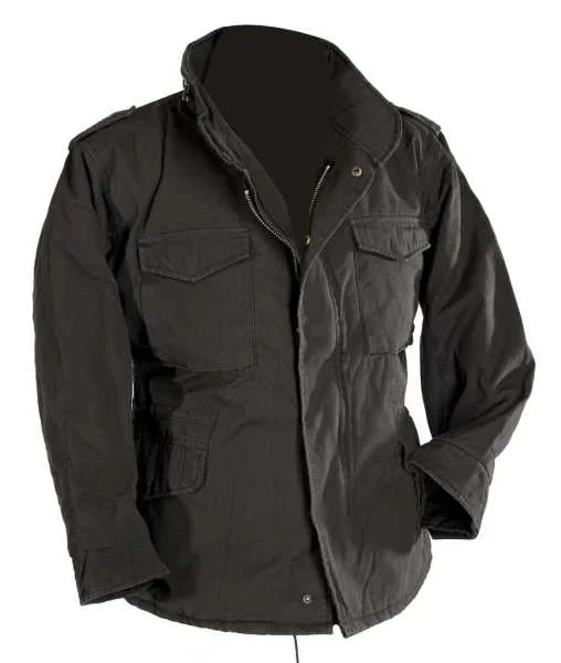 Feldjacke US M65 Vintage Schwarz