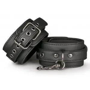 Fetish Ankle Cuffs Black – Verstellbare Fußfesseln