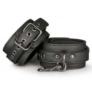 Fetish Ankle Cuffs Black – Verstellbare Fußfesseln