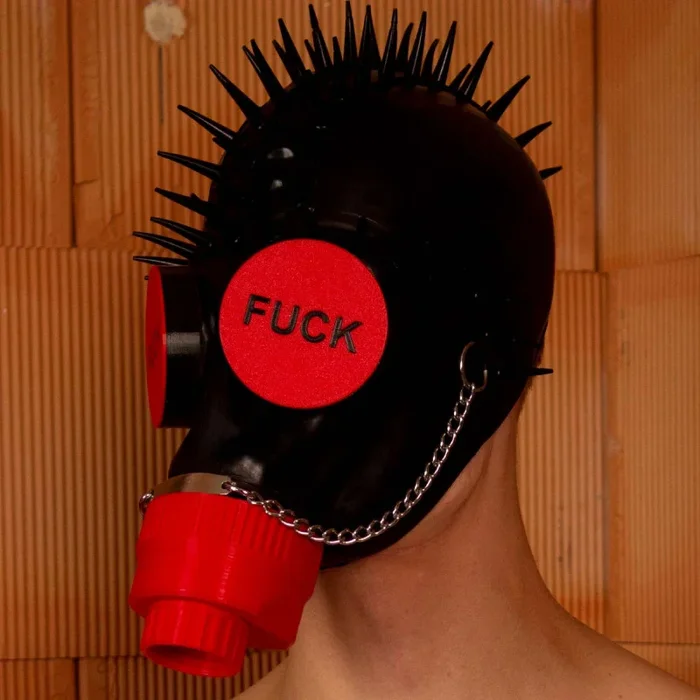 Fetish Augenklappen für GP5 Gasmaske ‚FUCK‘
