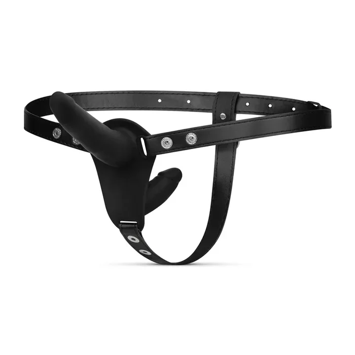 Fetish Collection – Doppelseitiger Strap-On-Dildo – Schwarz
