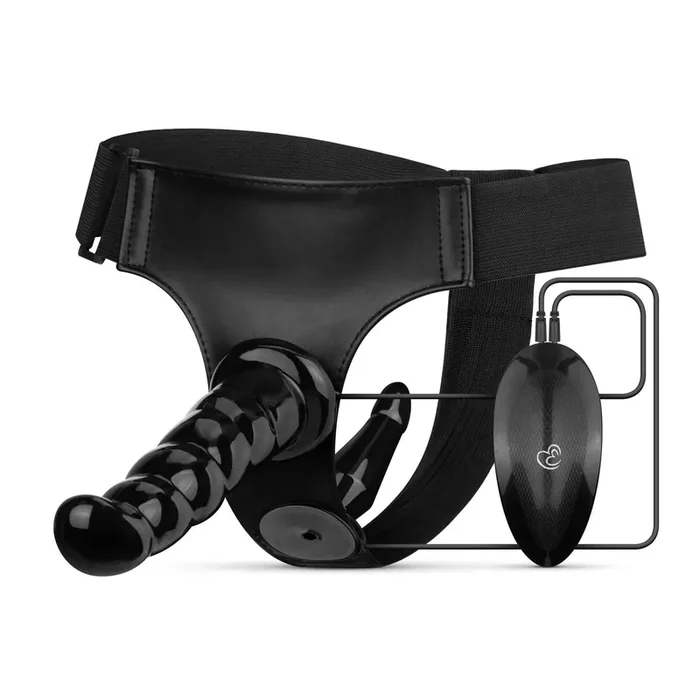 Fetish Collection – Vibrierendes Strap-On Set – Schwarz