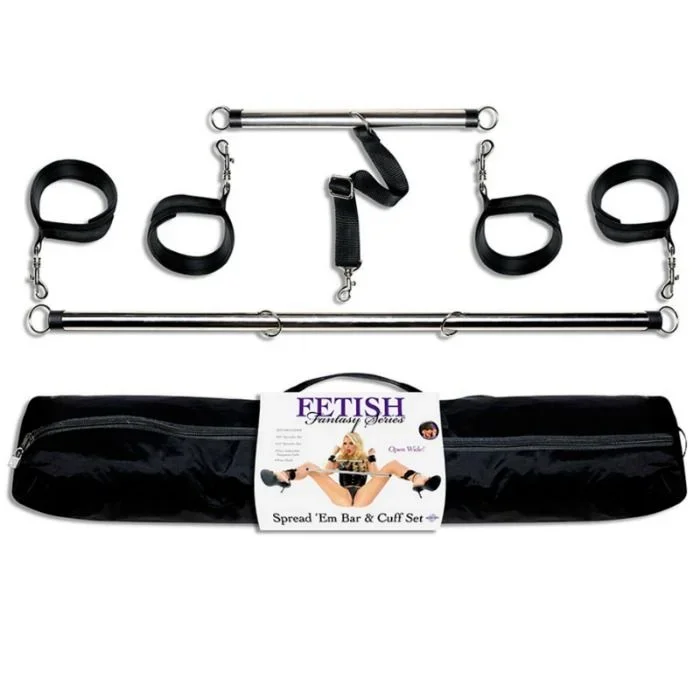 FETISH FANTASY SERIE SPREAD EM BAR UND CUFF SET