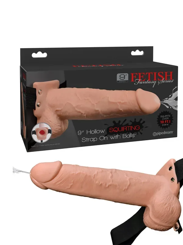 Fetish Fantasy Strap-On Squirting 25,4cm Strap-On-Dildo, haut