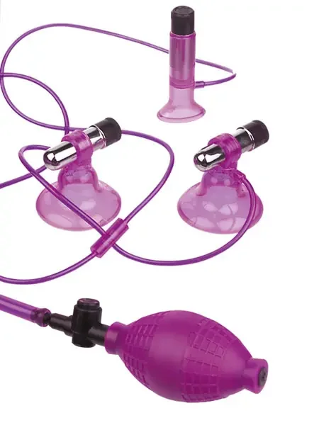 Fetish Fantasy Triple-Sucker Nippel- und Klitorissauger mit Vibration