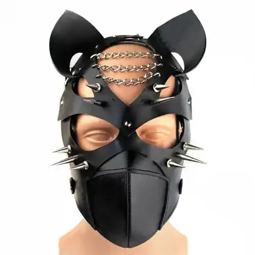 Fetishmaske ‘Maus‘ mit Spikes