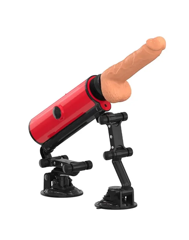 Fickmaschine mit zwei Saugfüßen – Rot