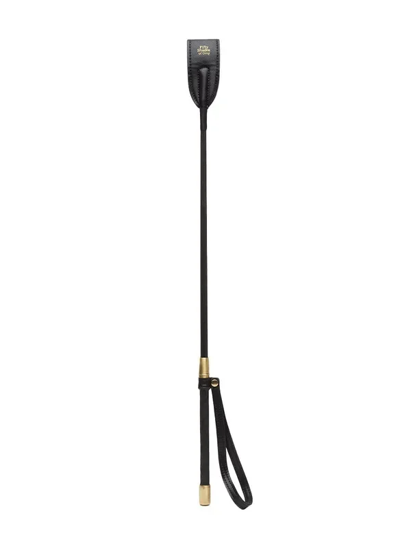 Fifty Shades of Grey Bound To You Riding Crop Gerte, schwarz/gold