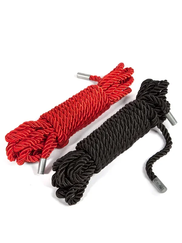 Fifty Shades Of Grey Restrain Me Bondageseil-Set (2x 5 m), schwarz/rot