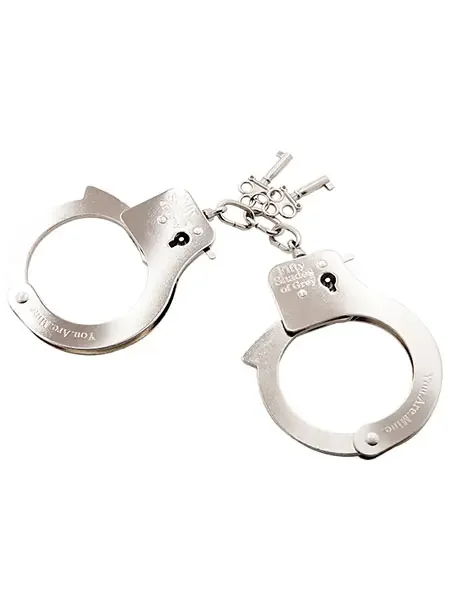 Fifty Shades of Grey You. Are. Mine. Handschellen, silber