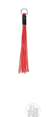Finger Peitsche rot m. 18 Riemen
