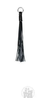 Finger Peitsche schwarz m. 18 Riemen