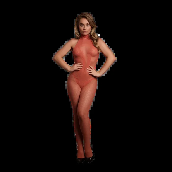 Fishnet and Lace Bodystocking – One Size