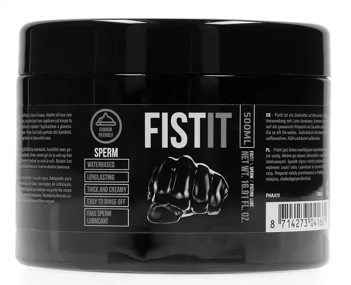 Fist It Sperma-Aspekt Gleitmittel 500 ml – Schwarzer Topf