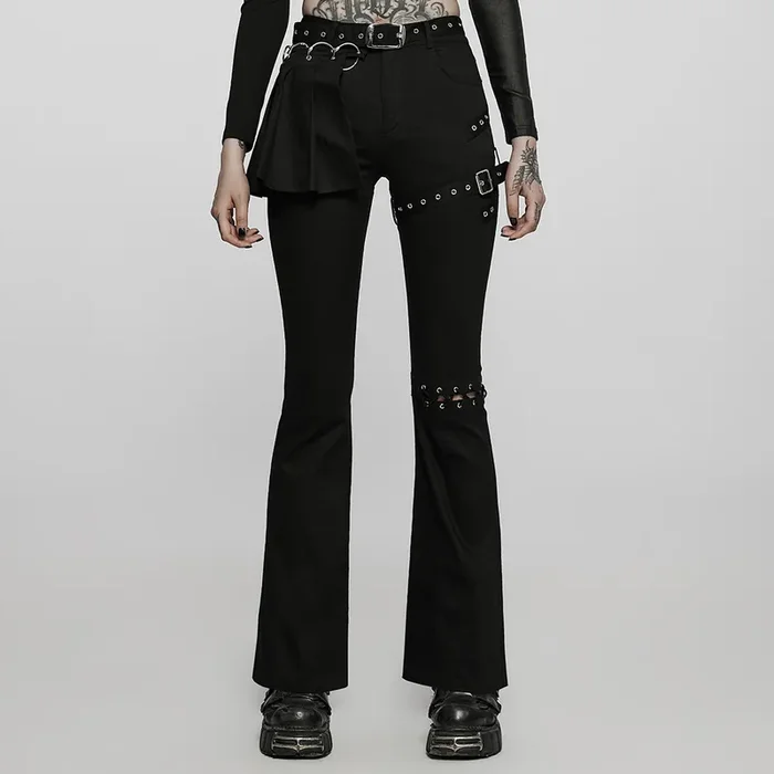 Flared Hose mit abnehmbarem, plissiertem Overskirt