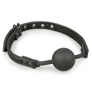 Flexibler Knebel mit Silikonball Schwarz