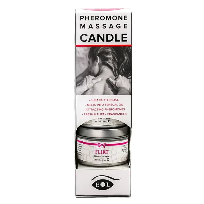 Flirt Pheromone Massagekerzen Männer/Frauen – 4 x 50 ml