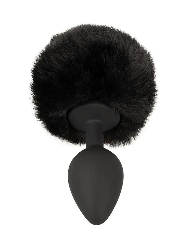 Fluffy Tail Plug for your Butt Analplug mit Puschel, schwarz