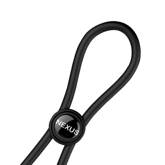 Forge – Single Adjustable Lasso Silicone Cock Ring – Black