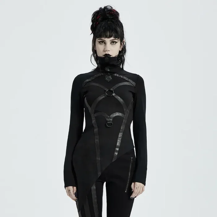 Futuristisches Statement Langarm-Top