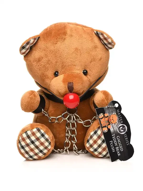 Gagged Bondage Bear Plüsch-Bär, braun