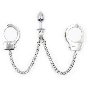 Generique – Handcuffs mit Metall-Plug 6 x 2,7 cm